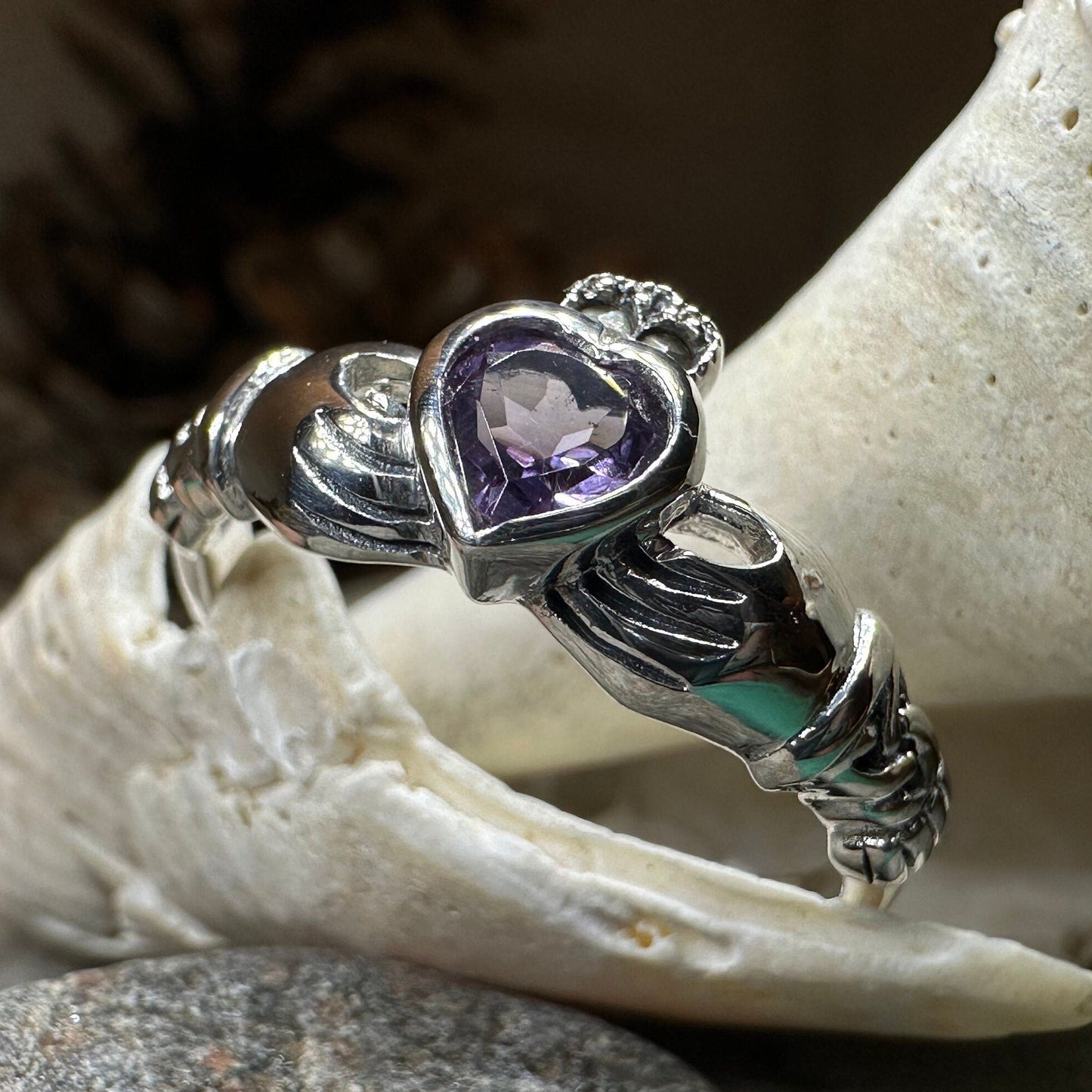Eriu Marcasite Claddagh Ring