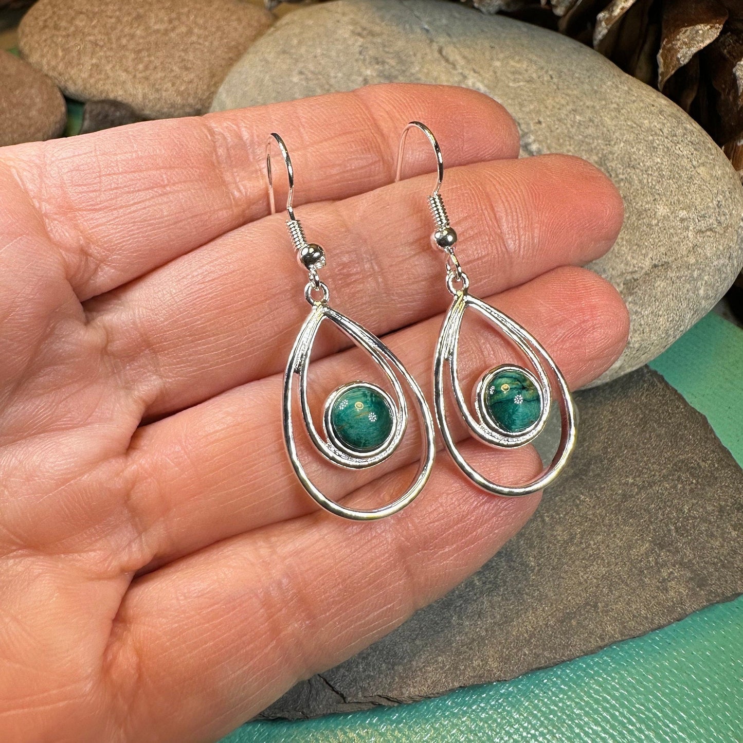 Heathergems Scottish Celtic Drop Earrings