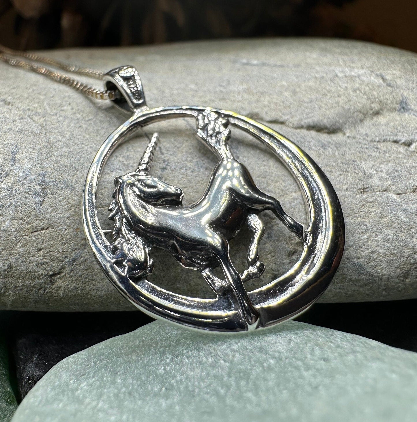 Prancing Unicorn Necklace
