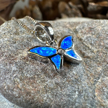 Petite Opal Butterfly Necklace