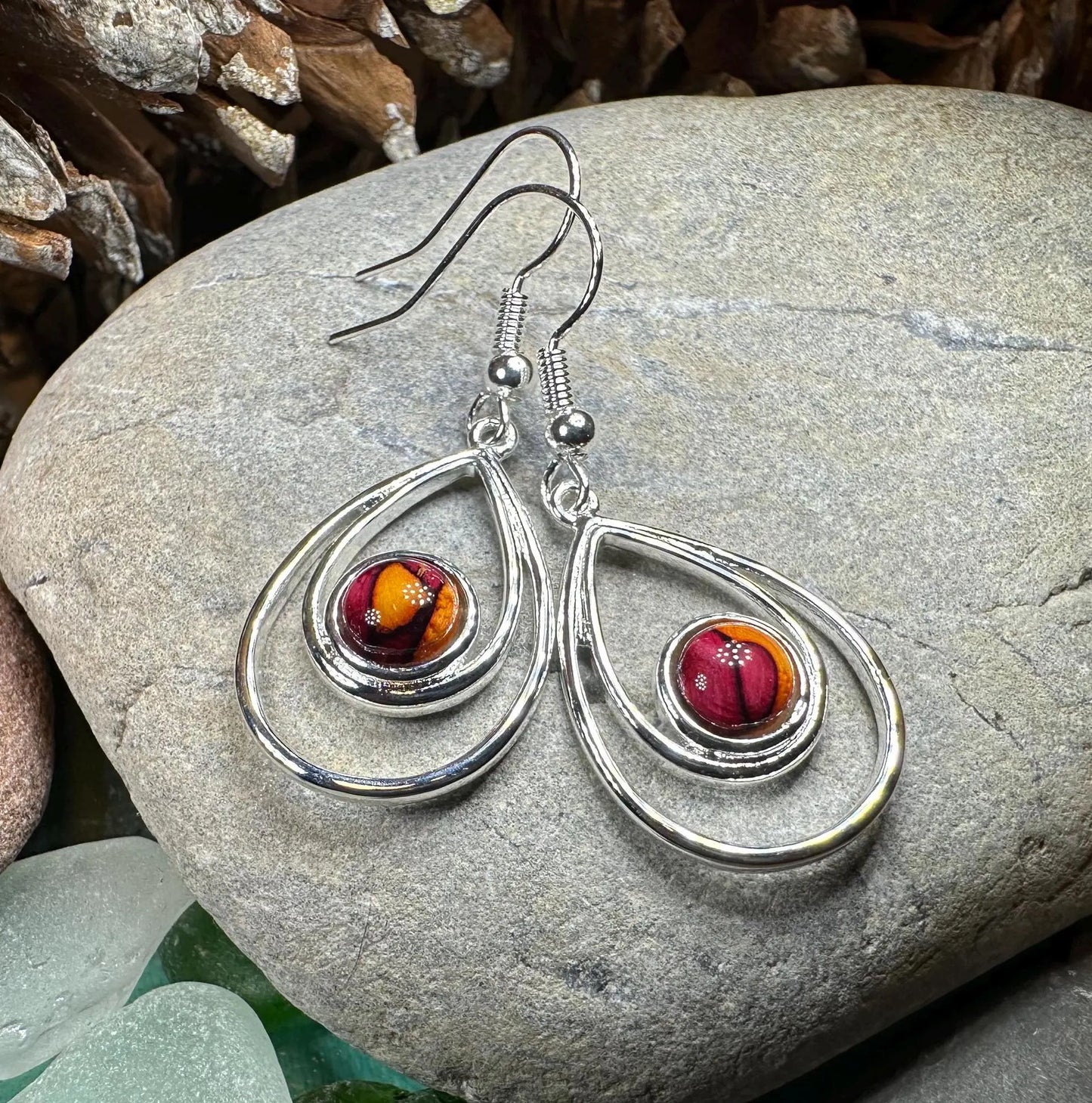 Heathergems Scottish Celtic Drop Earrings
