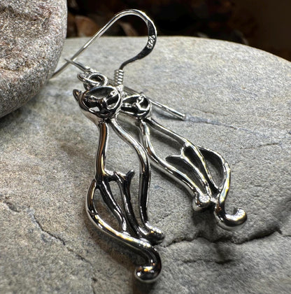 Roxie Celtic Cat Earrings