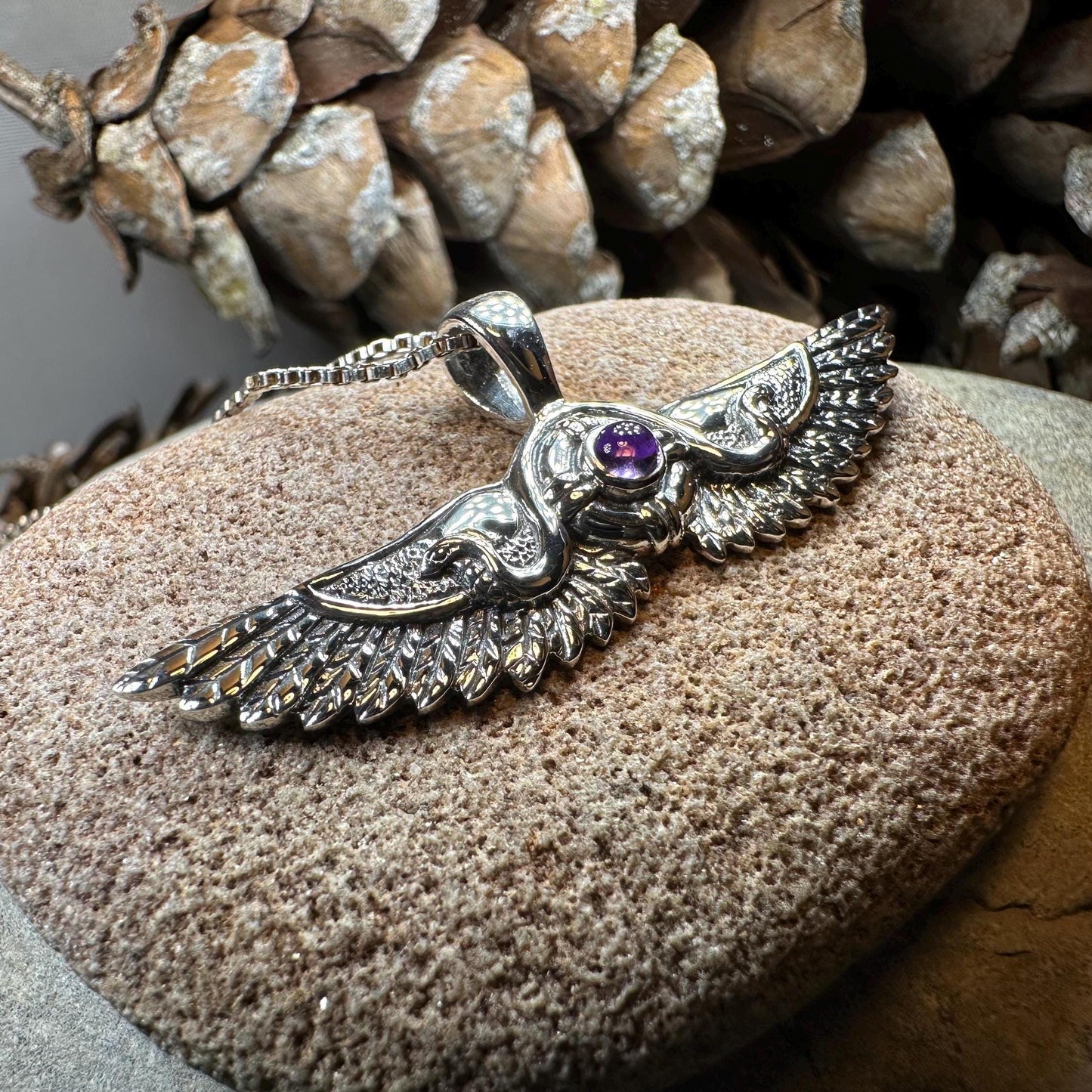 Winged Sun Egyptian Pendant