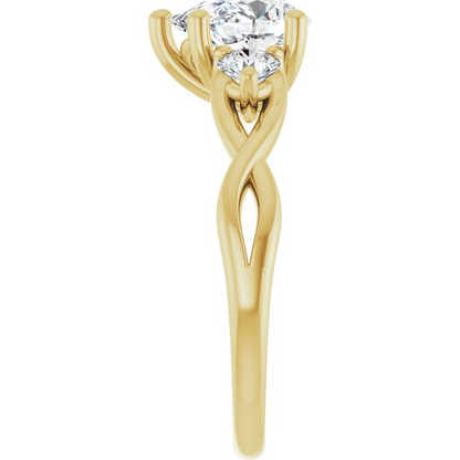 14K Yellow 8x6 mm Pear Engagement Ring