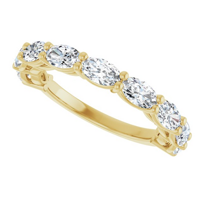 14K Yellow 2 1/4 CTW Natural Diamond Anniversary Band