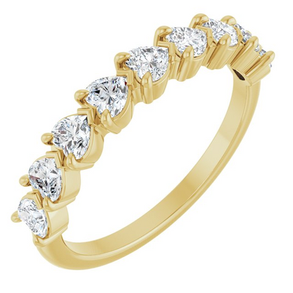 14K Yellow 9/10 CTW Natural Diamond Anniversary Band