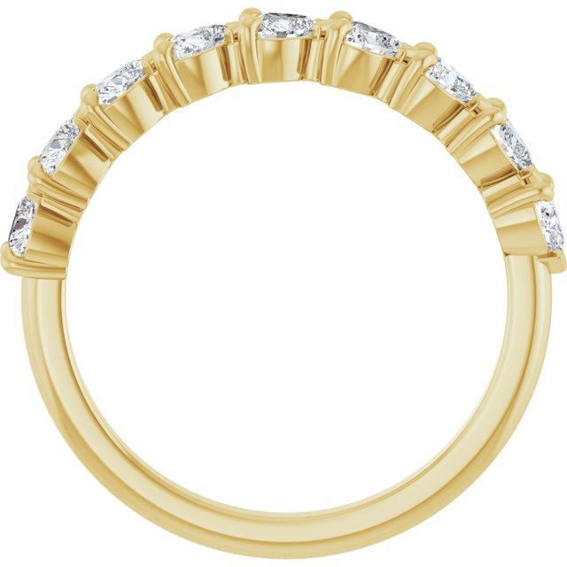 14K Yellow 9/10 CTW Natural Diamond Anniversary Band