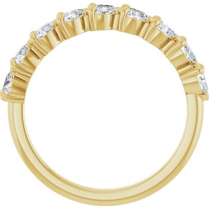14K Yellow 9/10 CTW Natural Diamond Anniversary Band