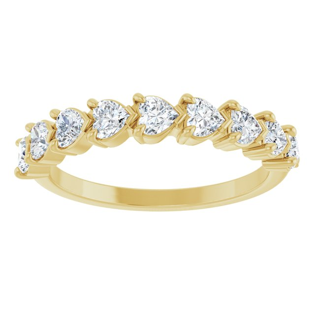 14K Yellow 9/10 CTW Natural Diamond Anniversary Band
