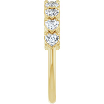 14K Yellow 9/10 CTW Natural Diamond Anniversary Band