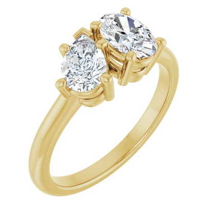 14K Yellow 7x5 mm Oval Engagement Ring