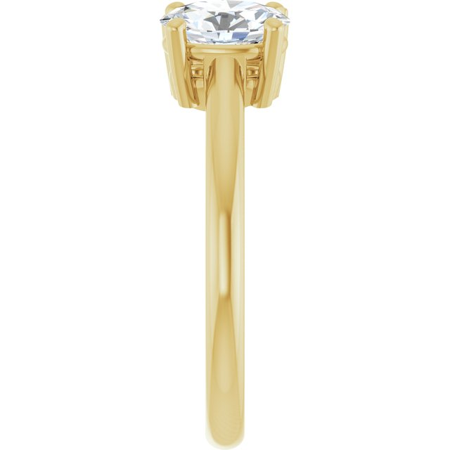 14K Yellow 7x5 mm Oval Engagement Ring