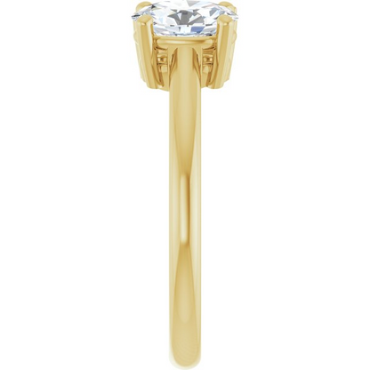 14K Yellow 7x5 mm Oval Engagement Ring