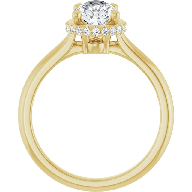 14K Yellow 10x6 mm Pear Engagement Ring