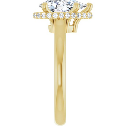 14K Yellow 10x6 mm Pear Engagement Ring