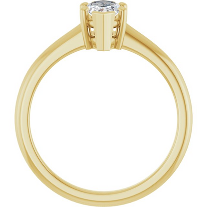 14K Yellow 9x4.5 mm Marquise Solitaire Engagement Ring