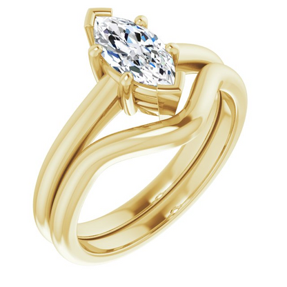 14K Yellow 9x4.5 mm Marquise Solitaire Engagement Ring