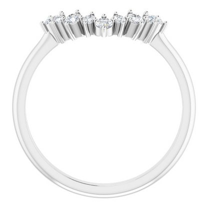 14K White 1/5 CTW Natural Diamond Matching Band