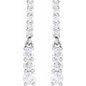 14K White 1/4 CTW Natural Diamond Dangle Earrings