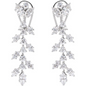14K White 4 1/4 CTW Lab-Grown Diamond Earrings