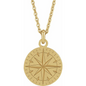 14K Yellow Compass 20" Necklace