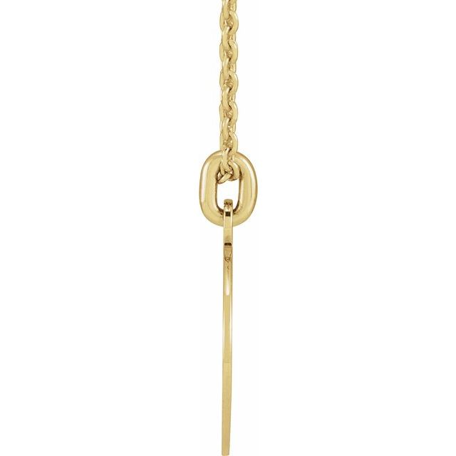 14K Yellow Compass 20" Necklace