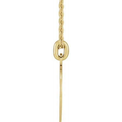 14K Yellow Compass 20" Necklace