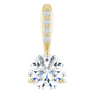 14K Yellow 1/10 CTW Natural Diamond Pendant