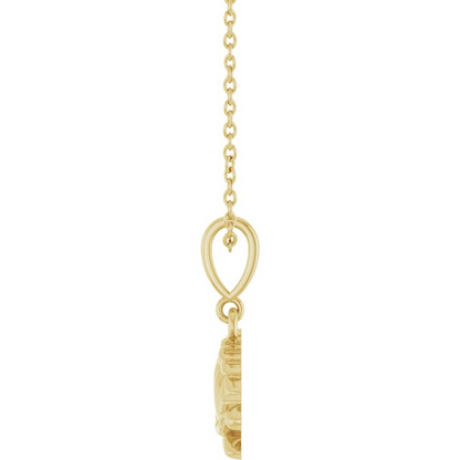 14K Yellow Sea Turtle 16-18" Necklace