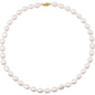 14K Yellow Cultured White Freshwater Pearl 18" Necklace