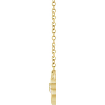 Accented Leaf Necklace or Center