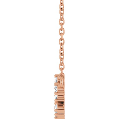 14K Yellow .03 CTW Natural Diamond Mama Bear 18" Necklace (Copy)