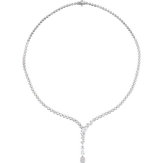 14K White 5 1/2 CTW Lab-Grown Diamond 16 1/2 Necklace
