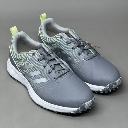 ADIDAS Golf Shoes W S2G SL Waterproof Women's Sz 6 Grey / Lime GZ3911 (New)