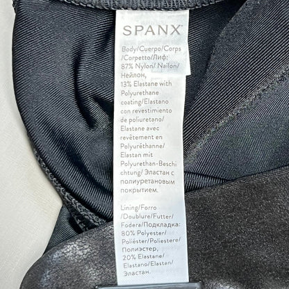 SPANX Faux Leather Leggings Women's Sz XS / TP Black 2437 (New)
