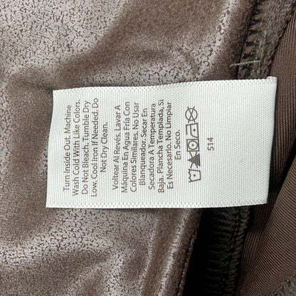 TIME AND TRU Women's Faux Leather Leggings Sz M 8-10 Brown (New)
