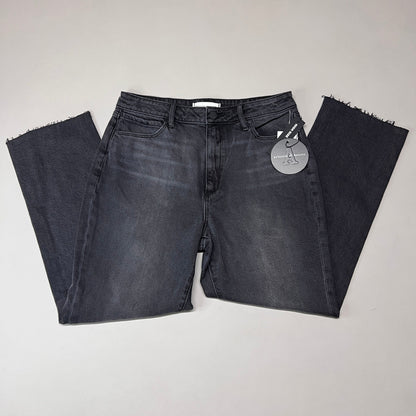 ARTICLES OF SOCIETY Kate Eleele Raw Hem Cropped Jeans Women's Sz 28 Black 4810TQB-720 (New)