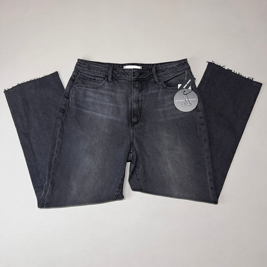 ARTICLES OF SOCIETY Kate Eleele Raw Hem Cropped Jeans Women's Sz 28 Black 4810TQB-720 (New)