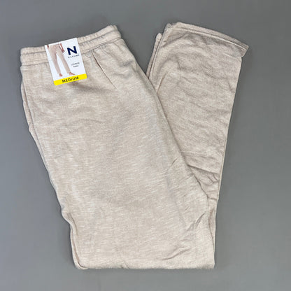 NATORI Soft Stretch Knit Lounge Pant Ankle Length Women's Sz M Heather Latte NC7208Y (New)