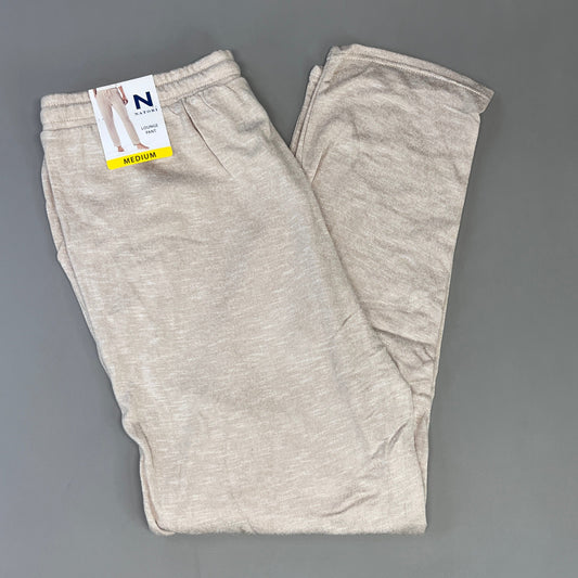 NATORI Soft Stretch Knit Lounge Pant Ankle Length Women's Sz M Heather Latte NC7208Y (New)
