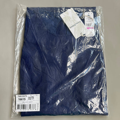 TOMMY BAHAMA Women's Two Palms Sleeveless Short Dress Island Navy Size XXS (New)