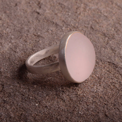 Rose Quartz Maxi Flat Band