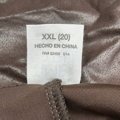 TIME AND TRU Women's Faux Leather Leggings Sz XXL 20 Brown (New)