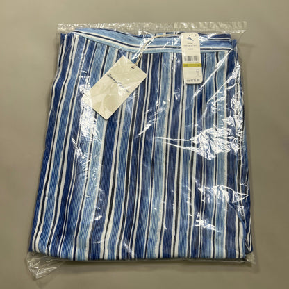 TOMMY BAHAMA Women's Divine Lines Maxi Skirt White Blue Boho Stripe Size 14 (New)