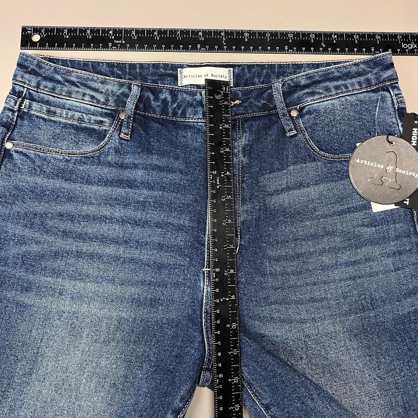 ARTICLES OF SOCIETY Ewa Beach Denim Jeans Women's Sz 29 Blue 4810TQ3-718 (New)