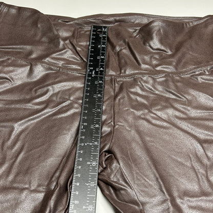 TIME AND TRU Women's Faux Leather Leggings Sz XXL 20 Brown (New)