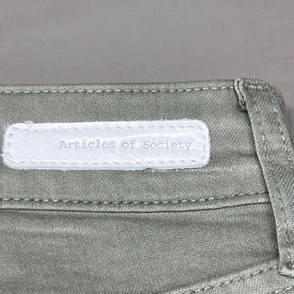 ARTICLES OF SOCIETY London Cropped Flare Pants In Lihue Women's Sz 29 Olive 5056CR-722 (New)