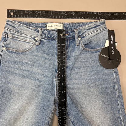 ARTICLES OF SOCIETY Orchidland Ripped Denim Jeans Women's Sz 24 Blue 4009TQ3-717 (New)