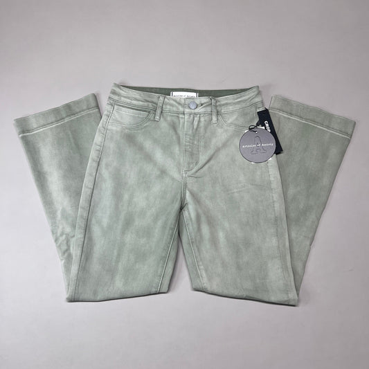 ARTICLES OF SOCIETY London Cropped Flare Pants In Lihue Women's Sz 26 Olive 5056CR-722 (New)