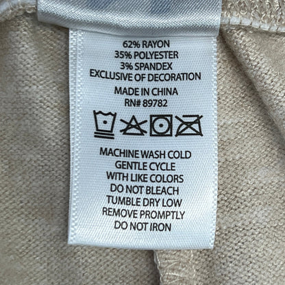 NATORI Soft Stretch Knit Lounge Pant Ankle Length Women's Sz M Heather Latte NC7208Y (New)